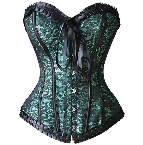 Lace Burlesque Corset     S,M,L,XL,2XL