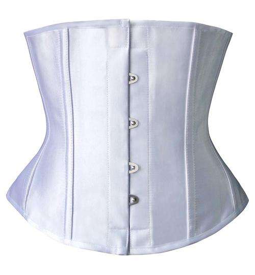 Satin Steel Bone Busk Closure Underbust  S / M/ L/ XL / 2XL