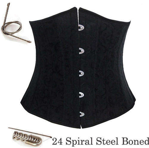 24 Spiral Steel Boned Waist  Cincher good for waist training     XS,S,M,L,XL,2XL,3XL,4XL,5XL,6XL