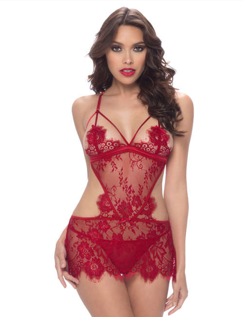 Lace Sexy Babydoll   ONE SIZE