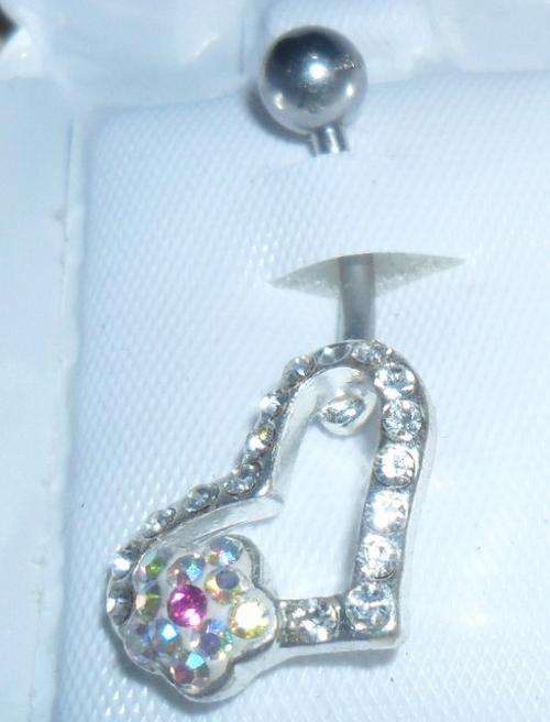 Belly ring surgical steel bar