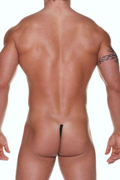 Sexy Lace Men's C-String Thong - Black