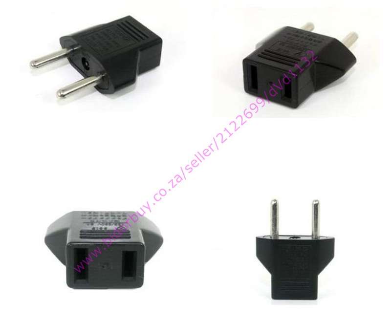 2 Prong Flat to Round Plug Converter (In Stock)