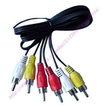 3RCA to 3RCA Cable (+-1.8M) (In Stock)