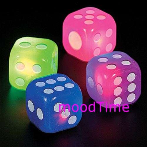 LED Flashing Party Dice - Red (In Stock)