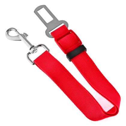 Seat Safety Belt Adjustable Seatbelt for Dog - Red (In Stock)