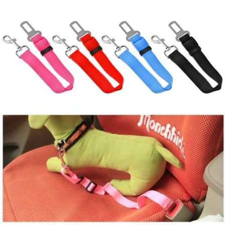 Seat Safety Belt Adjustable Seatbelt for Dog - Red (In Stock)