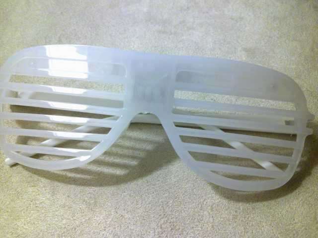 LED Flashing Plastic Glasses (RGB LED) (In Stock)