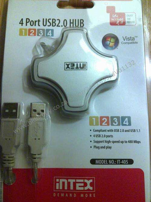 4 Port USB 2.0 Hub (In Stock)