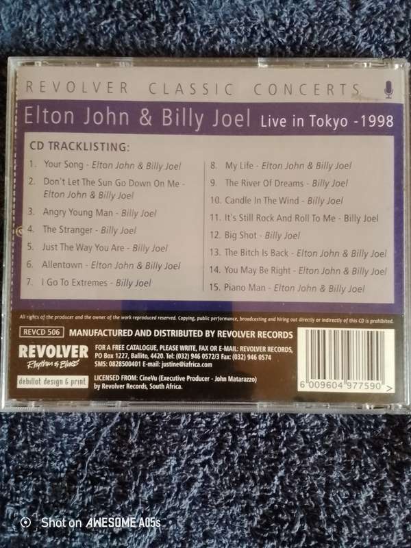 Billy Joel & Elton John live in Tokyo 1998 CD