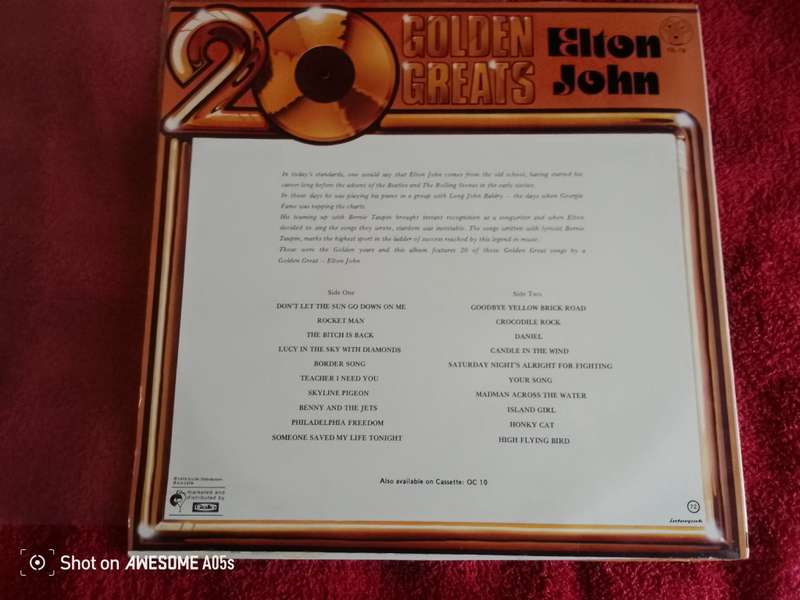 Elton John : 20 Golden Hits 1979 VG+