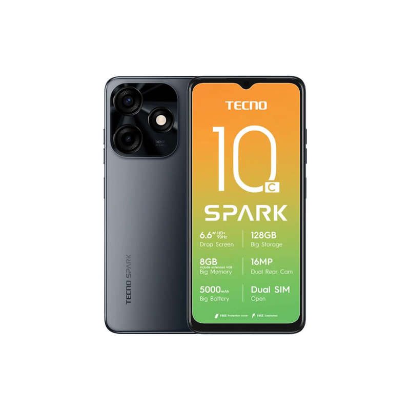 Tecno Spark 10c 128GB DS  Meta Black