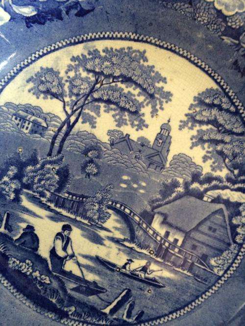 VERY OLD IRONSTONE BOWL