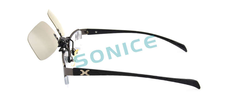 Clip-on Polarized 3D Glasses for Prescription Glasses