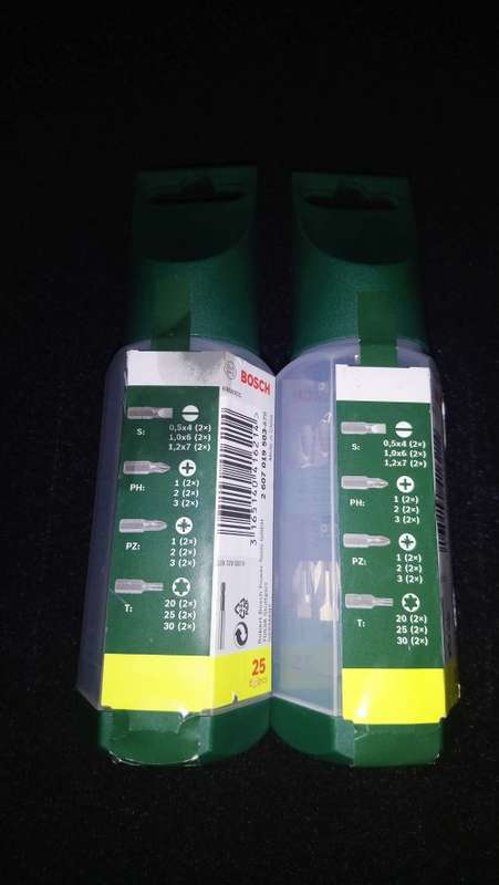Bosch screwdriver bit set