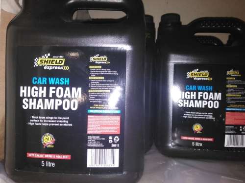 sheild car wash 5 litre high foam shampoo