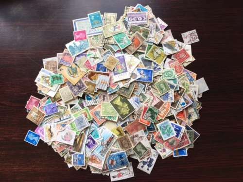 1000 used worldwide stamps - All different (see images)