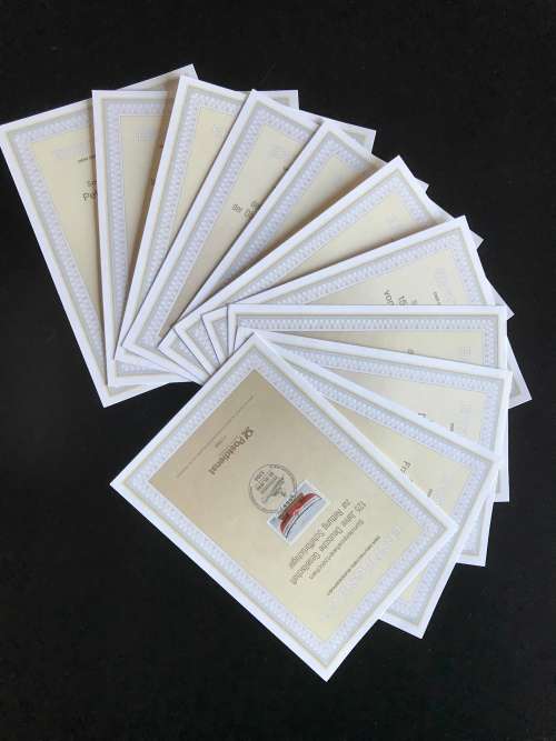 11 First day pages of Germany