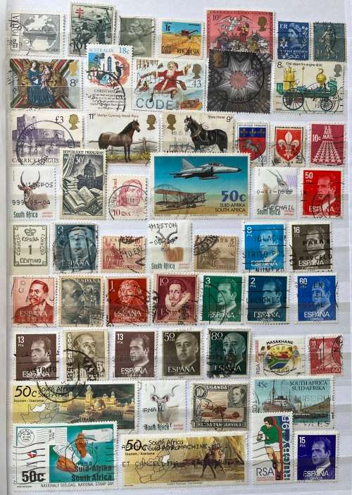 Approx 1000 different used stamps