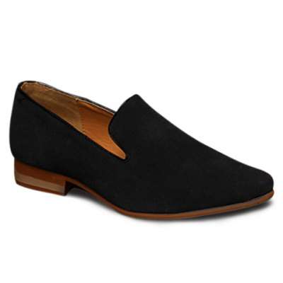 Laconic Suede and Pointed Toe Design Men's Loafers