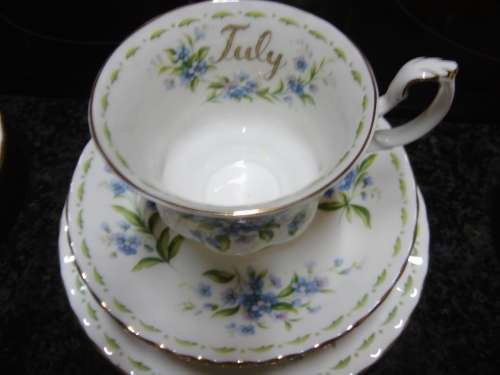 Royal Albert Flowers of the month July Trio