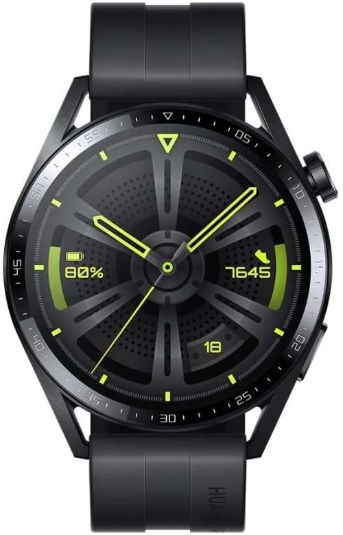 Huawei Watch GT 3 46 mm Smartwatch, Long Battery Life, SpO2 Monitoring, AI Running Coach