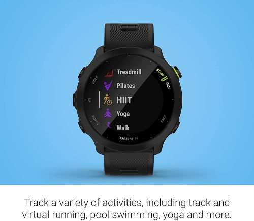 Garmin Forerunner 55 - Running smartwatch with GPS, Cardio, Training plans included