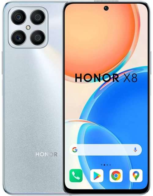 HONOR X8 6+128 GB Smartphone with 64 MP Quad Camera, 7.45mm Slim Mobile Phone with 6.7`