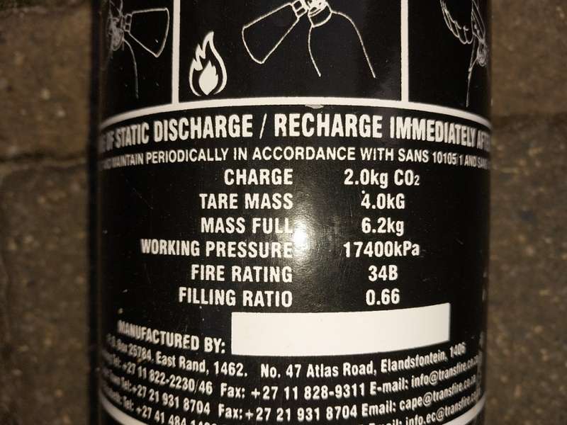 CO2 Cylinder 2 kg, Slightly Used