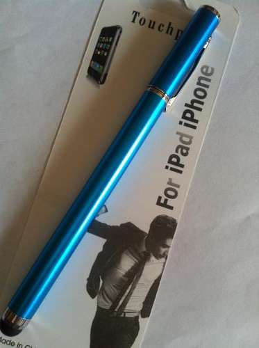 2 IN 1 MATELIC BLUE STYLUS PEN FOR iPHONE, iPAD