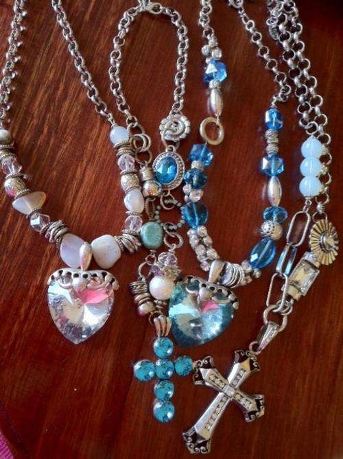 WHOLESALE 4 PIECE TIBETAN SILVER NECKLACES