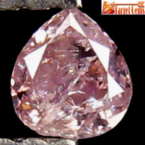 0.15 Ct Dazzling Good Fire Luster Unheated Pink Diamond
