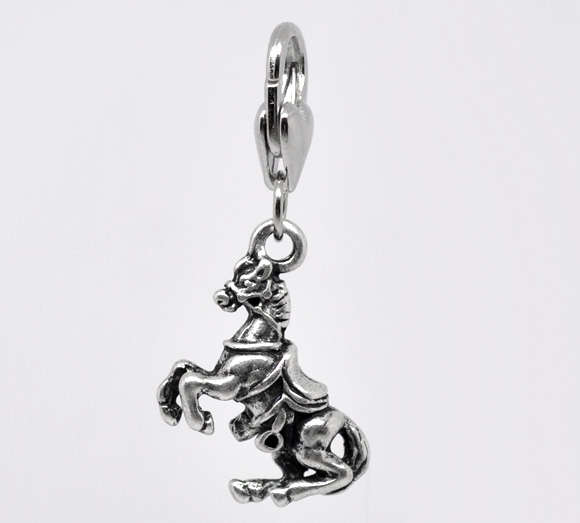 Horse Clip On Charms. Fit Link Chain Bracelet