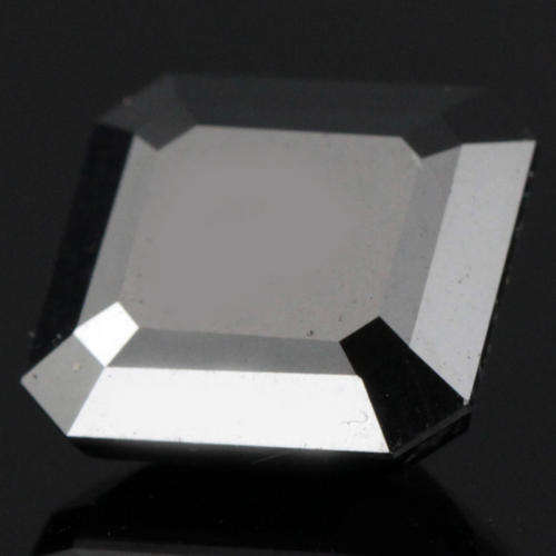 **CERTIFIED**10.410ct Loose Natural ASCHER Cut Black Diamond Solitaire -100% Authentic
