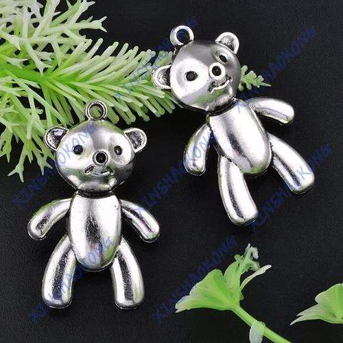 Tibetan Silver Bear Charms Pendents