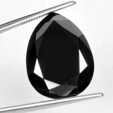 5.62ct. Pear Shaped Black Diamond