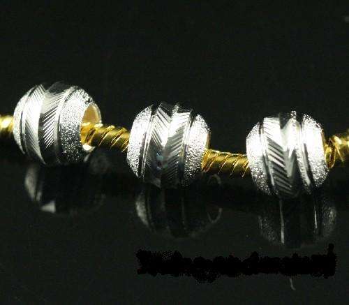 SILVER STARDUST ARROW BEADS Fit Pardora