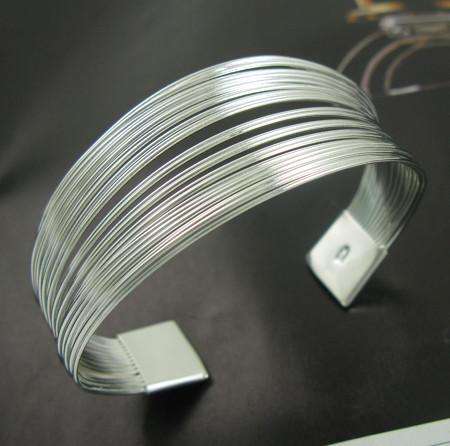 925 STERLING SILVER MULTI WIRE BANGLE