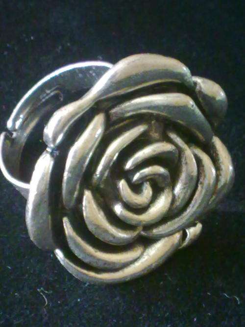 TIBETAN SILVER ROSE RING 29 mm 29mm
