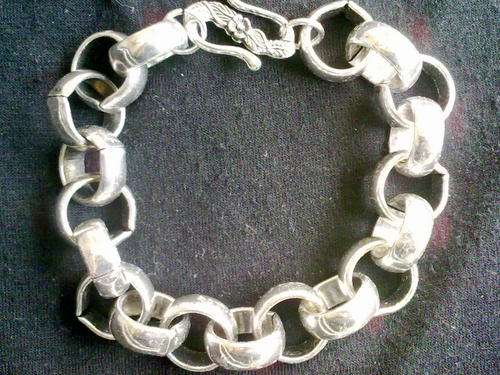 12 mm STUNNING TIBETAN SILVER ROLO BRACELET