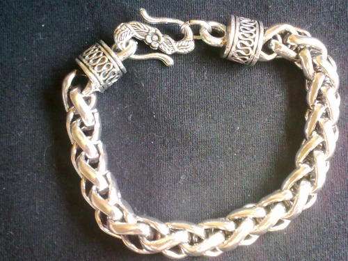 10 mm STUNNING TIBETAN SILVER S CLASP BRACELET