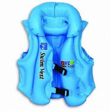 BLUE SWIM VEST 5-7 YEAR