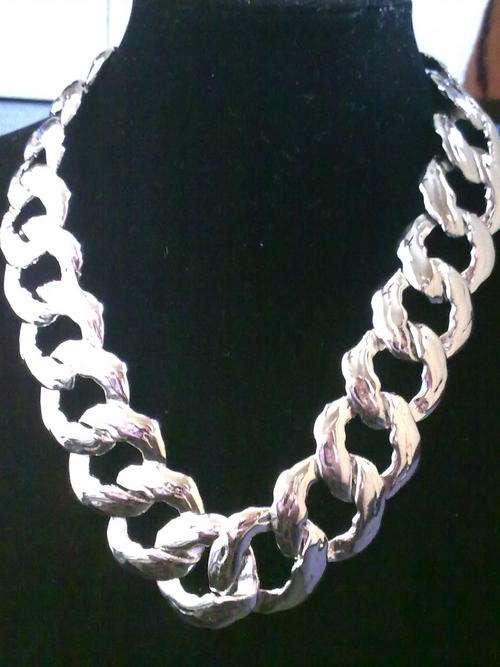28 mm LADIES TIBETAN SILVER NECKLACE STUNNING!!!