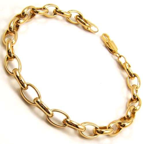 GORGEOUS GOLD CHARM BRACELET 6 mm