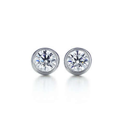 Stunning Sterling Silver ROUND DIAMANTE EARRINGS