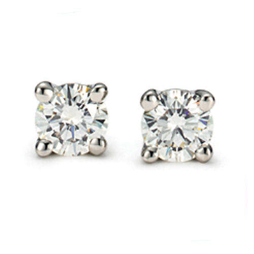Stunning Sterling Silver SQUARE DIAMANTE EARRINGS