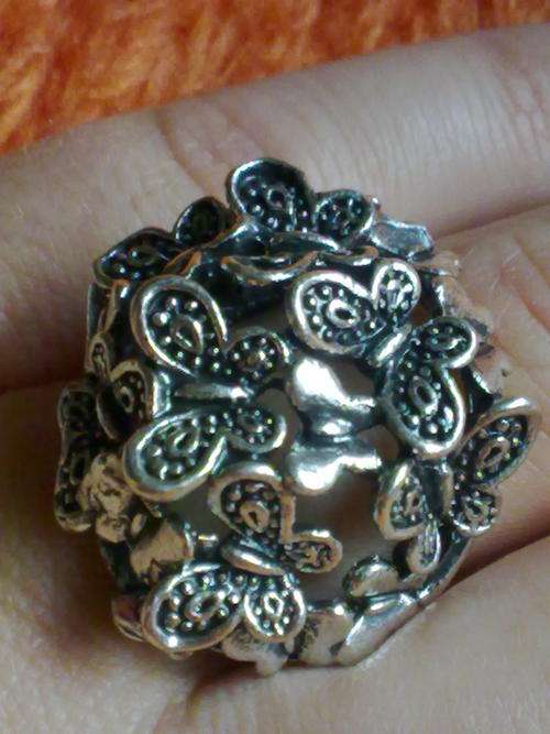 TIBETAN SILVER BUTTERFLIES RING 22 mm