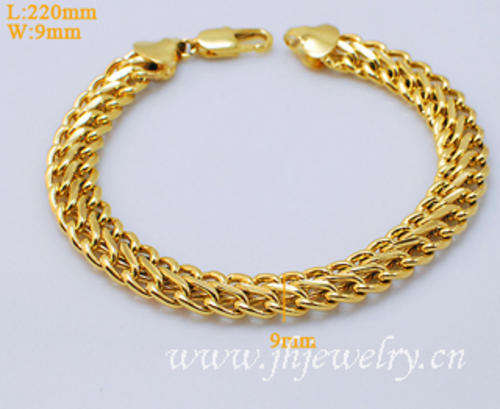 GORGEOUS LADIES GOLD WEAVE BRACELET 9 mm