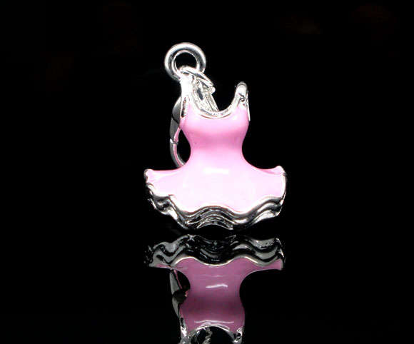 Clip On Dress Charm Fit Link Chain Bracelet 28x15mm