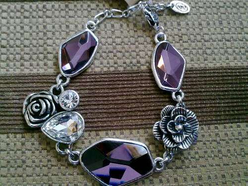 LAST ONE!!STUNNING PURPLE TIBETAN SILVER FANCY BRACELET
